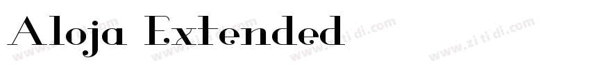 Aloja Extended字体转换